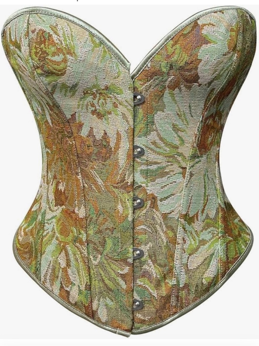 Floral Green Corset